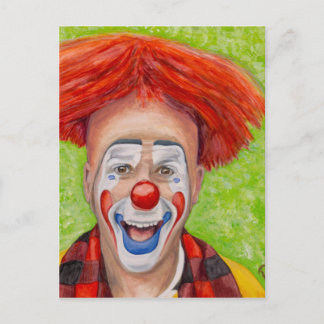 Clown Steven Daniel Copeland Vykort