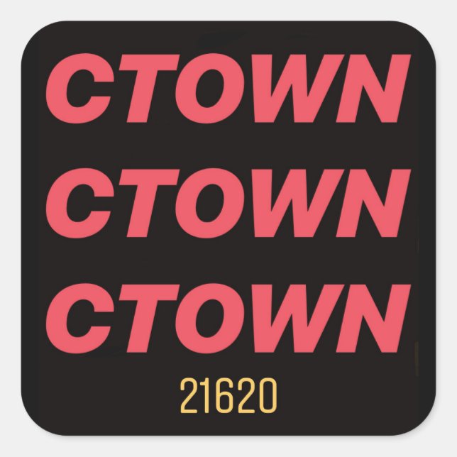 Clown Sticker Fyrkantigt Klistermärke (Framsida)