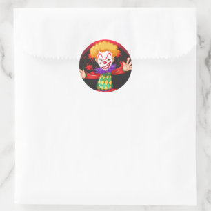 Clown Stickers Runt Klistermärke