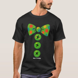 Clown Stor Flitig Halloween Kostym Design Rolig T Shirt