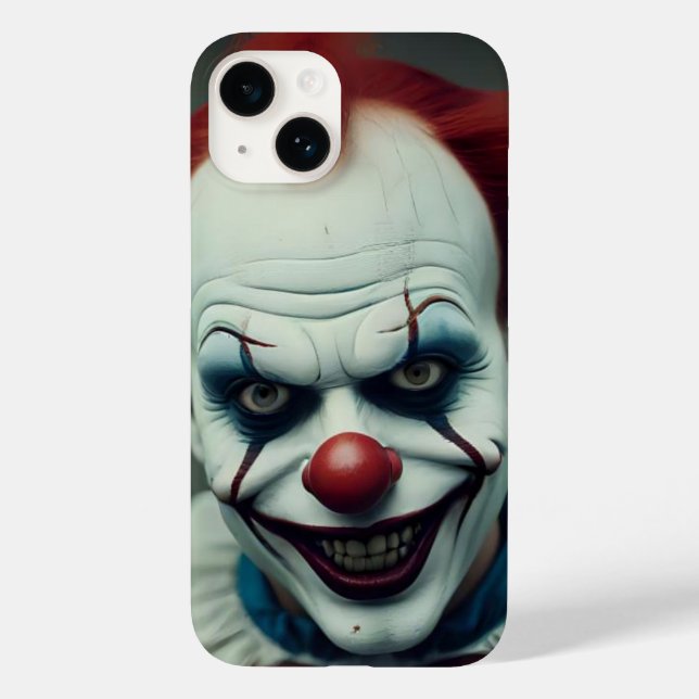 "clown thema" knappt där iphone case (Baksida)