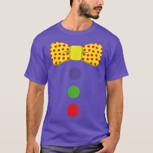 Clown Tie Costume Circus Rainbow Halloween Carniva T Shirt