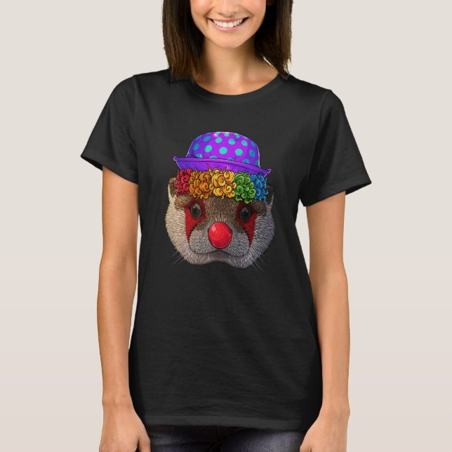 Clown utter Cirkus Karneval Kostym Temaparty T Shirt (Framsida)