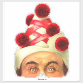 Clown - Vintage Victorian Mask Sticker Klistermärken