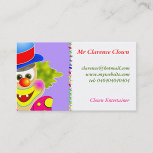 Clown Visitkort