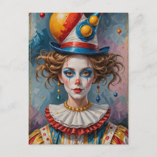 Clown Vykort