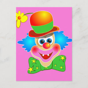 Clown Vykort