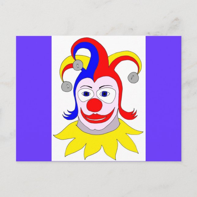 Clown Vykort (Framsida)