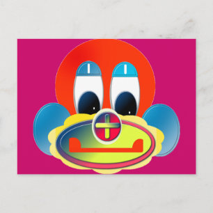 Clown Vykort