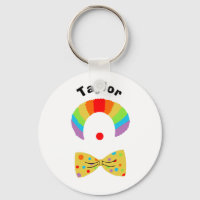 Clown with Rainbow Wig Illustration Personlig