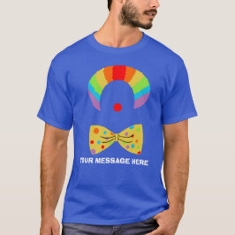 Clown with Rainbow Wig Personlig Graphic T Shirt