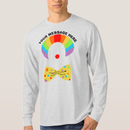 Clown with Rainbow Wig Personlig Graphic T Shirt