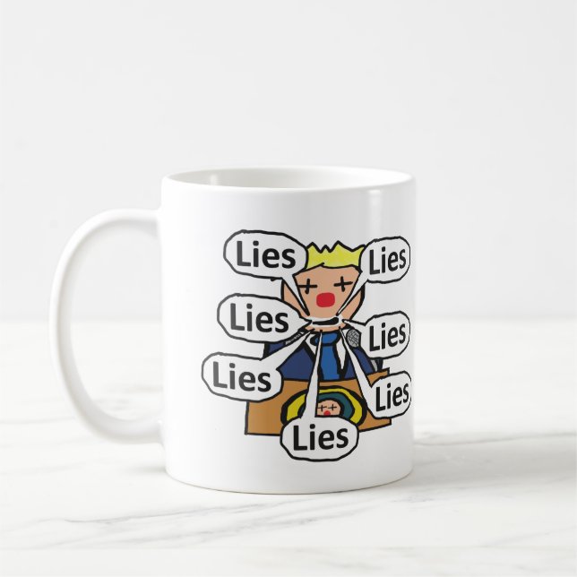 Clown World Ligger Kaffemugg (Vänster)