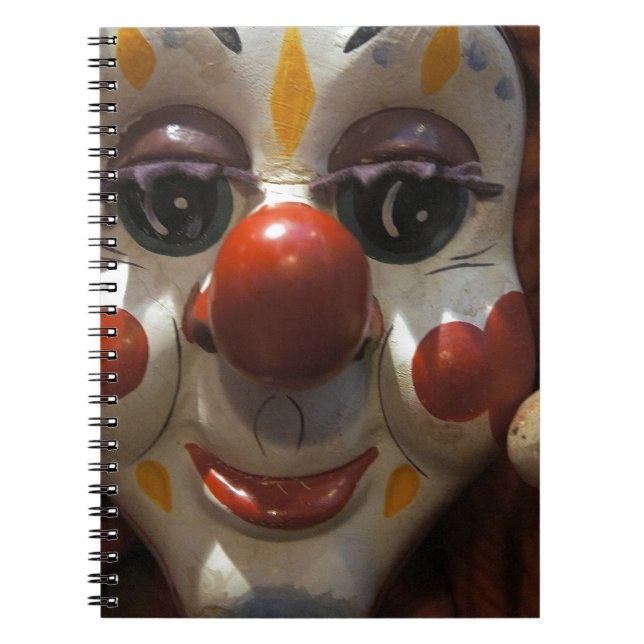 Clownansikte Anteckningsbok Med Spiral (Framsidan)