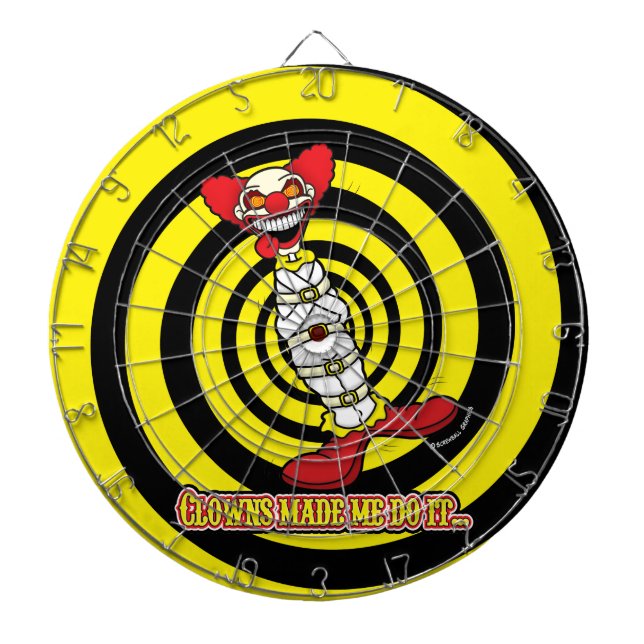 Clownarna Fick Mig Att Göra Det! Darttavla (Framsidan)