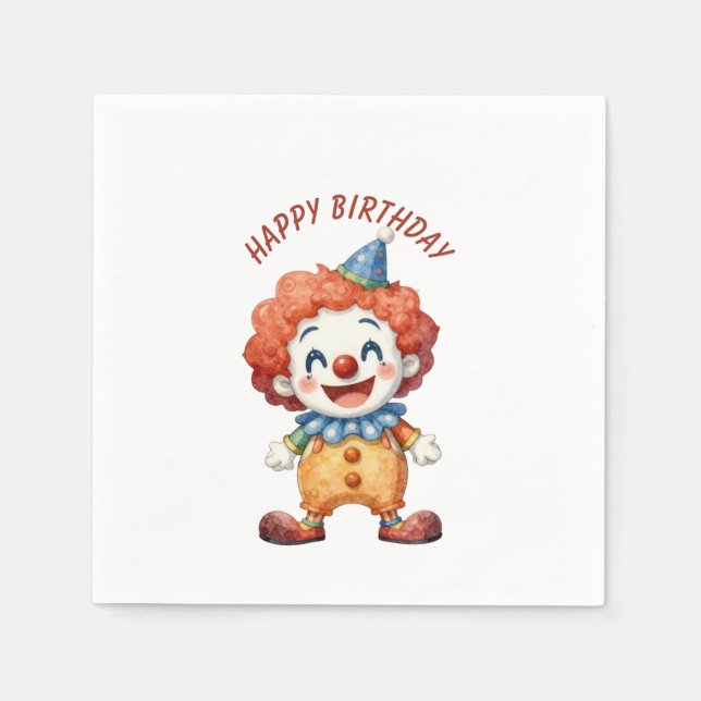 Clowncirkus Humor Pappersservett (Framsidan)