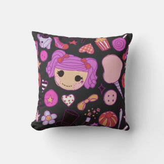 clowncore circus doll kudde