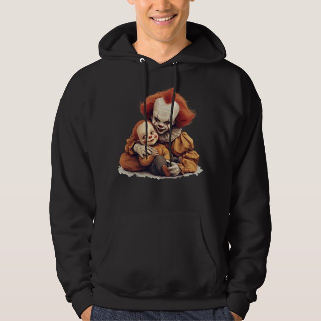 Clownduo Halloween kul Hoodie (Framsida)