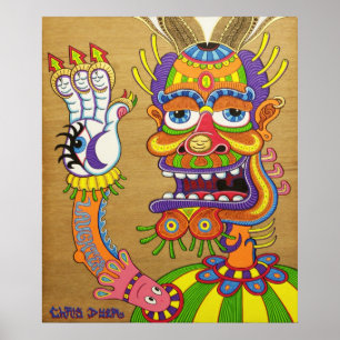 Clownen är en förklädda Wiseman Poster