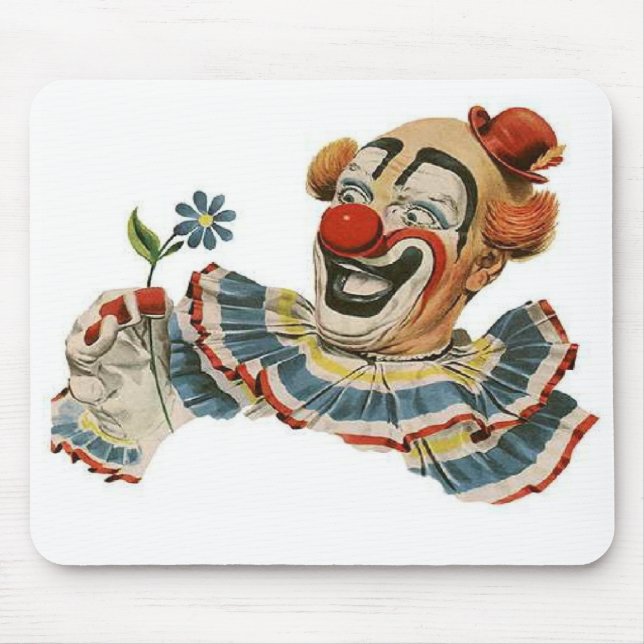 Clownen grinar på blomman - Mousepad Musmatta (Framsidan)