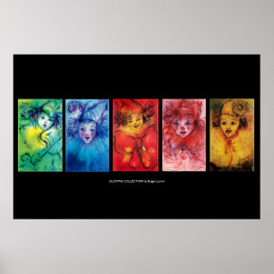 CLOWNENS SAMLING / Venetiansk Maskeradbal Poster