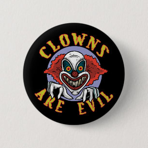 Clowner är onda knäppas knapp