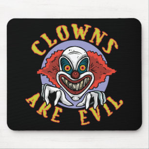 Clowner är onda Mousepad Musmatta