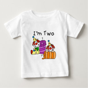 Clowner och stearinljus 2nd födelsedagTshirts och Tröja