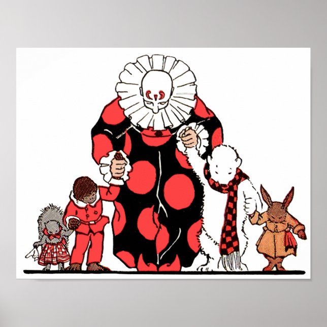 clowner och vänner tar med sig sin båge poster (Framsidan)