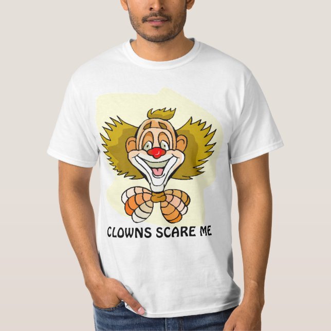 CLOWNER SKRÄMMER MIG TEE (Framsida)