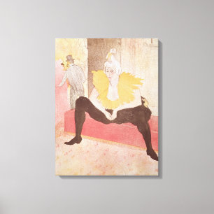 Clowness Cha-U-Kao Seated, 1896 Canvastryck