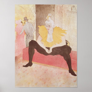 Clowness Cha-U-Kao Seated, 1896 Poster
