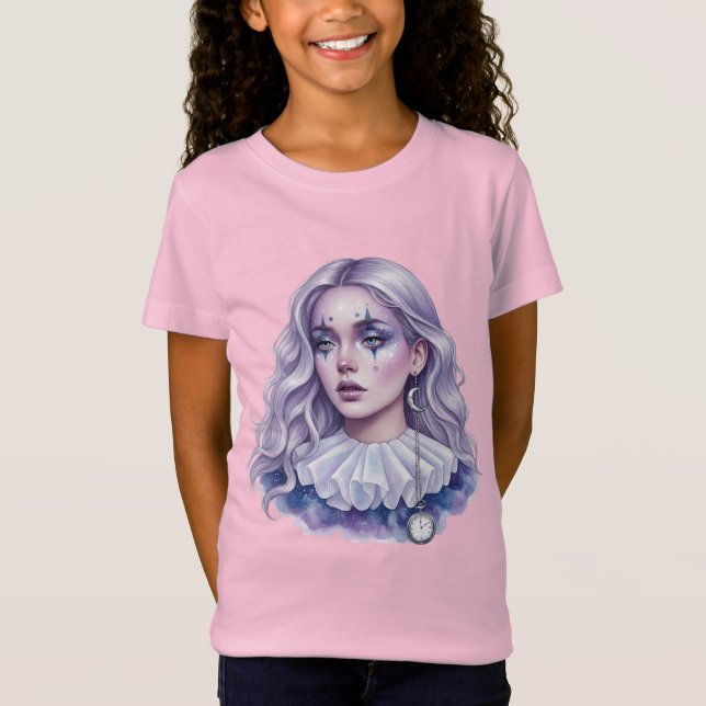 Clowness with Pocket Watch T Shirt (Framsida)