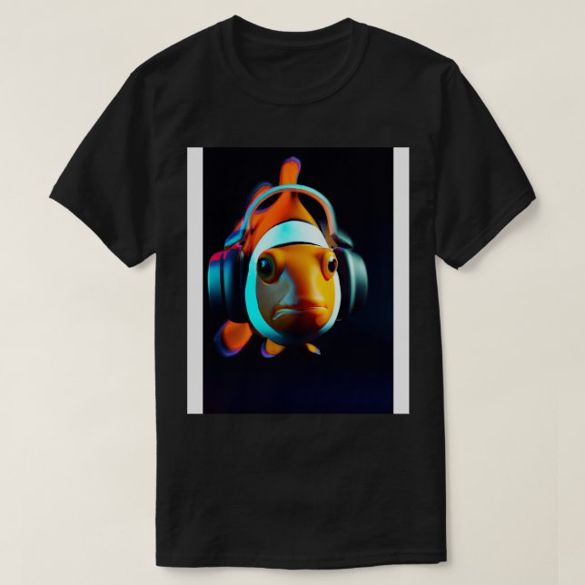 Clownfisch-hörlurar 3 t shirt (Design framsida)
