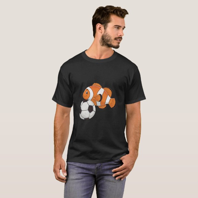 Clownfish and Soccer Ball T Shirt (Hel framsida)