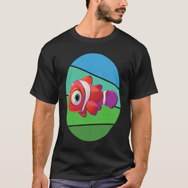 Clownfish Anemone Clownfish Anemone T Shirt (Framsida)