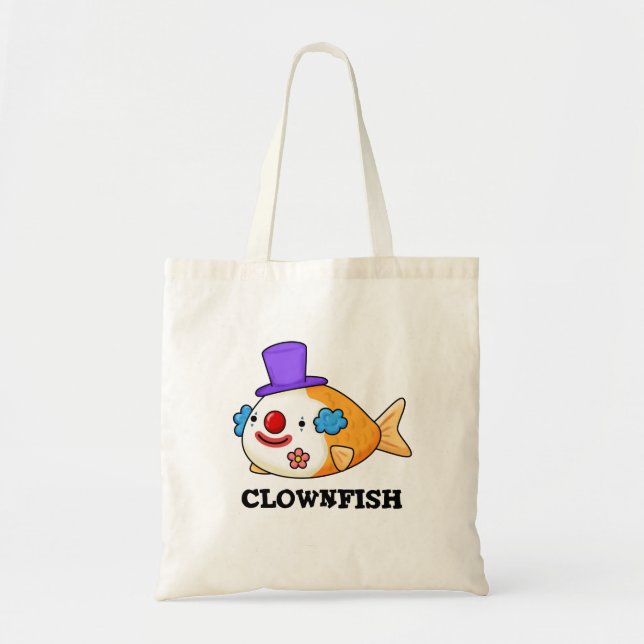 Clownfish Funny Animal Fish Pun Tygkasse (Framsidan)