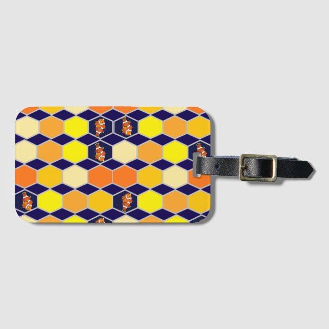 Clownfish Hand plockade Art Bagagebricka (Framsida horisontal)