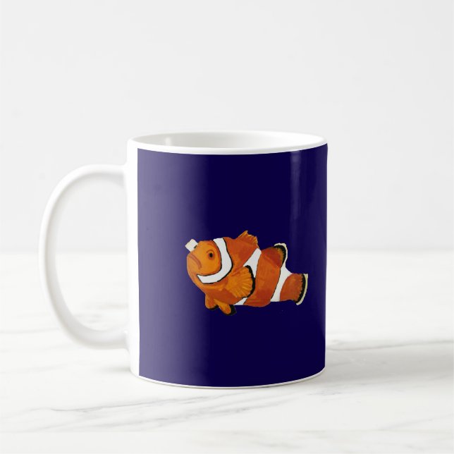 Clownfish Hand plockade Art Kaffemugg (Vänster)