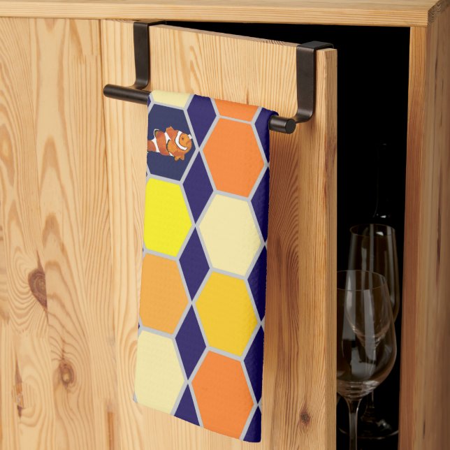 Clownfish Hand plockade Art Kökshandduk (Thirds Fold)