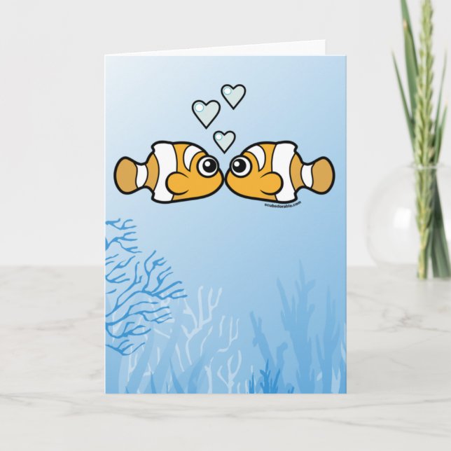 Clownfish kärlek kort (Framsida)
