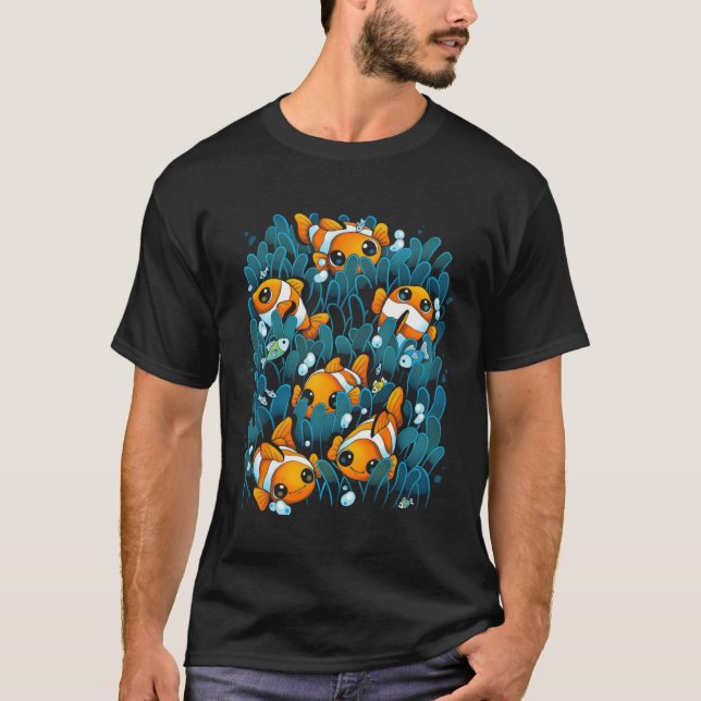 Clownfish Kids Cute Clown Fish T Shirt (Framsida)