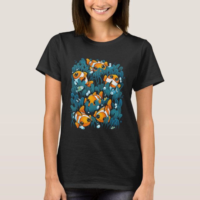 Clownfish Kids Cute Clown Fish T Shirt (Framsida)