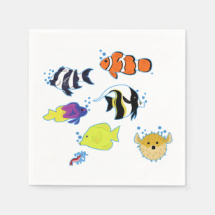 Clownfish och vänner pappersservett