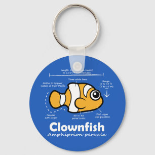 Clownfish statistik nyckelring