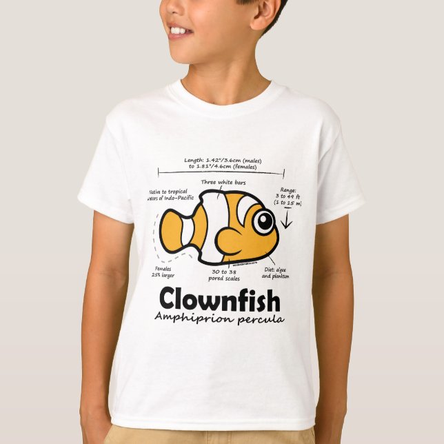 Clownfish statistik t shirt (Framsida)