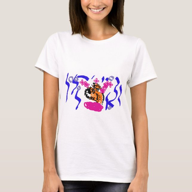 Clownfisk  glädje  t shirt (Framsida)
