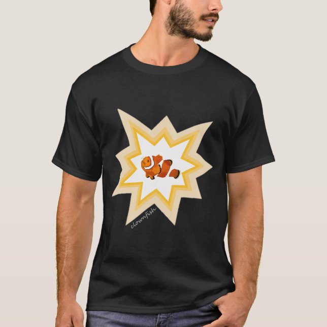 Clownfisk Handmålad T Shirt (Framsida)