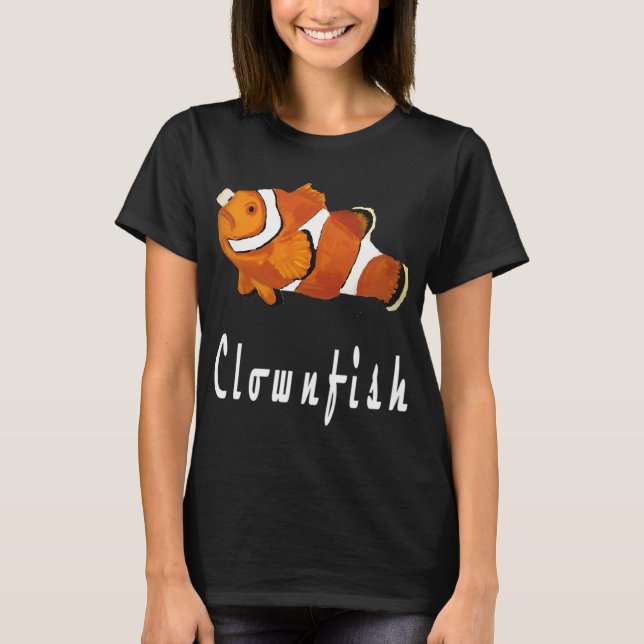 Clownfisk Handmålad T Shirt (Framsida)