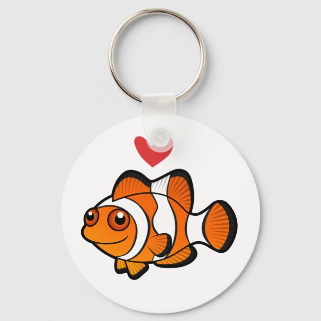 Clownfisk Kärlek Nyckelring (Framsida)